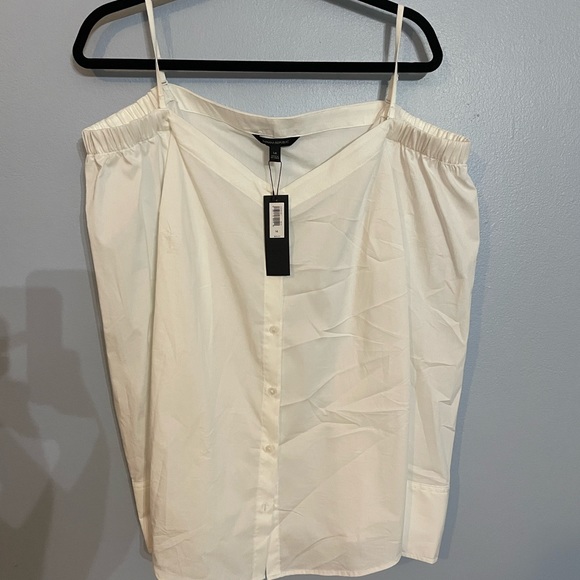 NWT Banana Republic Off Shoulder Button Down Size 14 - Picture 5 of 12